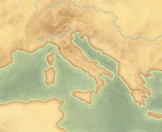 mapa italie